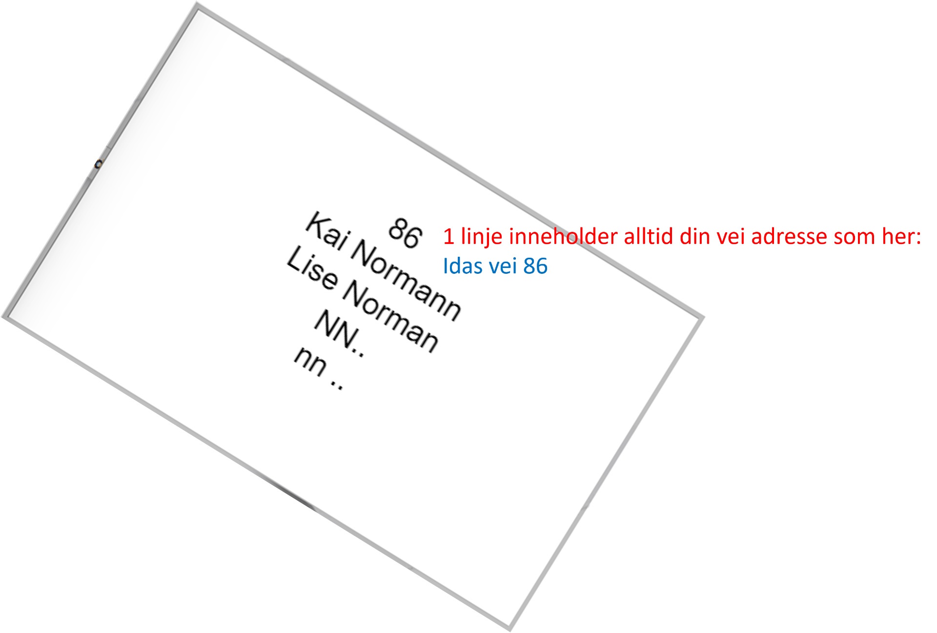 bestilling av postkasseskilt